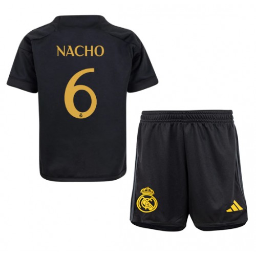 Otroški Nogometni dresi Real Madrid Nacho #6 Tretji 2023-24 Kratek Rokav (+ Kratke hlače)